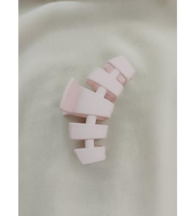 Mandal Toka Saç Aksesuarı 9 cm İthal Ürün Saç Tokası Renk Açık Pembe (Krem)