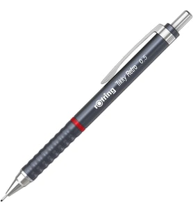 Tikky Retro 0.5 mm Versatil Kalem, Silgi Hediyeli, Gri, 3'lü Okul Seti