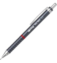 Tikky Retro 0.5 mm Versatil Kalem, Silgi Hediyeli, Gri, 3'lü Okul Seti