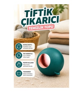 Kumaş Dostu Tiftik Temizleme Topu – Kıyafet, Halı ve Mobilya Tüy Toplayıcı