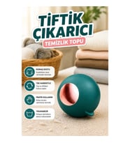 Kumaş Dostu Tiftik Temizleme Topu – Kıyafet, Halı ve Mobilya Tüy Toplayıcı