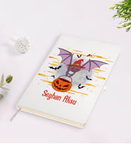 BK Gift Kişiye Özel Happy Halloween Tasarımlı Beyaz Defter-8