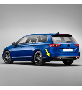 VW Passat B8.5 Variant SW 2020-2023 Arka Tampon Sol Köşe Kromaj Çıta