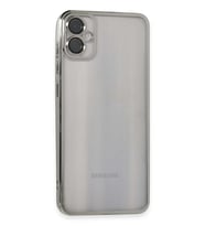Galaxy A05 Kılıf Razer Lensli Silikon - Gümüş