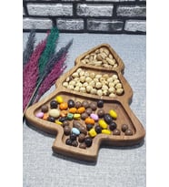Ahşap Çam A?Ac? Servis Sunum Taba?? Ve Çerezlik 30Cm
