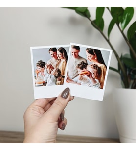 Polaroid Fotoğraf Baskısı, 50 Adet Anneye Aileye Pola Kart Kişiselleştirilebilir Özel Tasarım Hediye, Anneler Günü Retro Polo Kişiye Özel Card Çıkart Bastır
