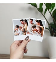 Polaroid Fotoğraf Baskısı, 50 Adet Anneye Aileye Pola Kart Kişiselleştirilebilir Özel Tasarım Hediye, Anneler Günü Retro Polo Kişiye Özel Card Çıkart Bastır