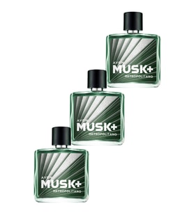 Avon Musk Metropolitano Erkek Parfüm Edt 75 Ml. Üçlü Set
