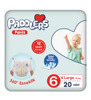 Paddlers Külot Bebek Bezi 6 Numara X-Large 20 Adet (15+Kg) Eko Paket