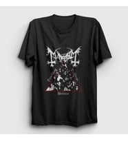 Presmono Unisex Siyah Darkness Mayhem T-Shirt 64398tt