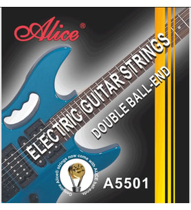 Alice A5501 Elektro Gitar Tel Seti - 10-46 Light (Eğitim - Çift Sarım)  Çift Sarım Teknolojisi ile Ekstra Dayanıklılık, Güçlü Sinyal Çıkışı  Ölçü: .010 - .046 (6'lı Tam Takım Set)