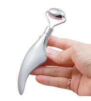 Metal Cilt Sıkılaştırıcı Face Yoga Gua Sha Rulosu Yüz Masaj Roller Model 3