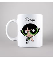 Power Puff Girls Buttercup Tasarımlı Kupa Kişiye Özel