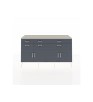 Kronos Konsol 3 Raflı 6 Çekmeceli 4 Kapaklı 176x59x99 Aytaşı-Antrasit