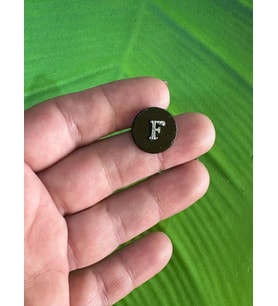 1.50 CM ÇELİK F HARFİ DÜĞME DİKİŞ AKSESUARI