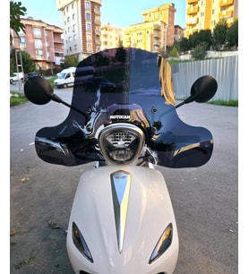 MOTOCAM Rks Neon 125 Ön Cam 2023-2026 Model 45cm Siyah Renkli 4mm Elcikli APARATSIZ
