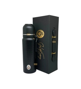 AKILLIELMA-GALATASARAY 587193 ÇELİK TERMOS BARDAKLI KAPAK SİYAH 650 ML (Çok Renkli)