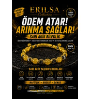 Sertifikalı Sarı Akik Doğal Taş Bileklik 6 MM Ayarlanabilir Unisex Premium - Ödem Atıcı Arınma