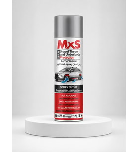 MxS Sprey Pütür Gri Boyanabilir Alt Kaplama 500 ml – Araç Altı Koruma Spreyi