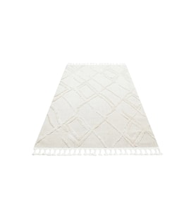 Makine Kaymaz Yıkanabilir Beyaz Geometrik Salon Halısı Mutfak Halısı Koridor Halısı Yolluk trz 03 white