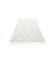 Makine Kaymaz Yıkanabilir Beyaz Geometrik Salon Halısı Mutfak Halısı Koridor Halısı Yolluk trz 03 white