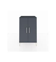 Hyperion Komodin 2 Raflı 2 Kapaklı 60x44x96 Antrasit-Antrasit