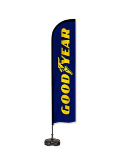 Goodyear Logolu Yelken Bayrak Set