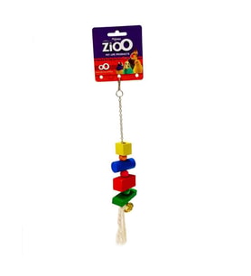 ZioO Renkli Ahşap Kuş Oyuncağı