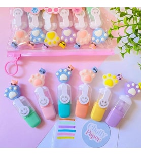Sanrio Kuromi 6lı Fosforlu Kalem Seti