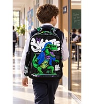 Kaykay Dinozor İlkokul Okul Çantası Çocuk Öğrenci Sırt Çantası Skateboard Dino 42 x 30 x 18