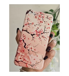 Iphone 7 Plus / 8 Plus Uyumlu Sanatsal Çiçekler Desenli Şeffaf Telefon Kılıfı