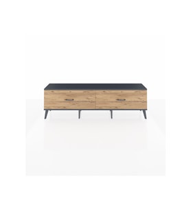 Arges TV Ünitesi 2 Çekmeceli  176x30x51 Antrasit-Antrasit/Çam