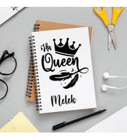 His Queen Baskı Defter Kişiye Özel