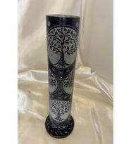Yaşam Hayat Ağacı Hand Made El İşi Feng Shui Ejderha Yılı Doğal Obsidyen Taşı Çubuk Konik Tütsülük k (Çok Renkli)