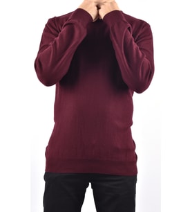 R22925 BİSİKLET YAKA KAZAK (Bordo)