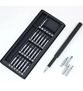 25 Parça Çok Fonksiyonlu Hassas Tornavida Seti Telefon Tablet Elektronik Tamir Tornavida Seti
