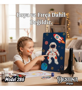 Destina Ahşap Mandala Boyama Seti- Ekonomik Seri- Eko Model 286