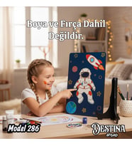 Destina Ahşap Mandala Boyama Seti- Ekonomik Seri- Eko Model 286
