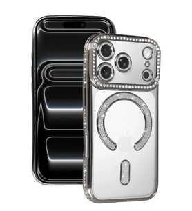 iPhone 17 Pro Joke Simli Magneticsafe Kılıf - Gümüş