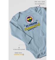 Biz Doğuştan Fenerbahçeliyiz Uzun Kollu Çıtçıtlı Bebek Body