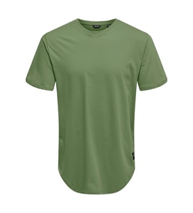 Only & Sons Longy Tee Noos Oil Green T-Shirt  - 22002973 (Koyu Yeşil)