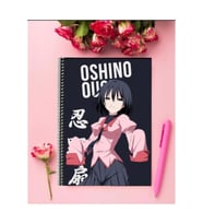Ougi Oshino Anime Defter 1 Adet Özel Tasarım A4 Boyutu Telli Çizgili Defter 21*29 Cm