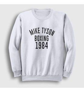 Presmono Unisex Beyaz 1984 Mike Tyson Sweatshirt 157522tt (Beyaz)