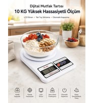 Net Lcd Ekran Ve Otomatik Kapanma Özelliği İle Uzun Ömürlü Dijital Mutfak Tartısı
