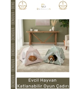 #HayvanÇadırı Kedi Küçük Köpek Konforlu Taşınabilir Fileli Ergonomik Hayvan Katlanabilir Oyun Çadırı
