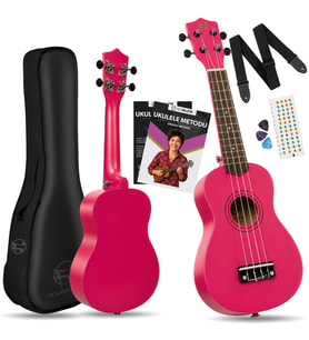 Fourtune Nova UKS-21DPK Soprano Pembe Ukulele Seti