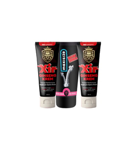 Xir Cream 2 Adet 50 ml Penis Ereksiyon Arttırıcı Seks Süresi Uzatıcı Penisi Büyütme Özellikli Krem + Maxi Size Penis Uzatıcı Krem 50 ml