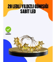 Yıldız Led Işık 5 Metre Dekoratif Aydınlatma Günışığı