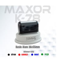 Maxor K-78 İsim-Ünvan Kaşesi 1 Adet 36x55 mm Oval