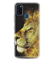 Samsung M21 M22 M23 M30 M31S M32 Kılıf Desenli Silikon Leon 1323